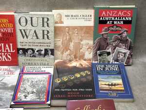 Military History books, including Our War - 3