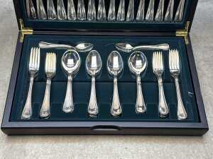 Stanley Rogers silver-plated cutlery canteen set for eight - 3