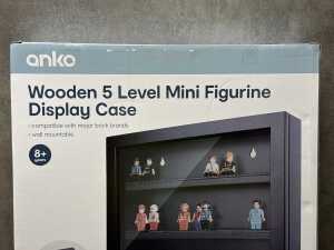 Anko Wooden 5 Level Mini Figure Display Case - 2