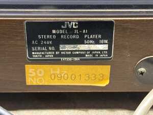 JVC auto return belt drive turntable model JL-A1 - 3