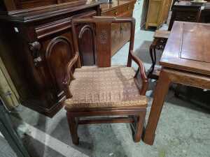 Chinese Ming-style rosewood nine-piece dining suite - 8