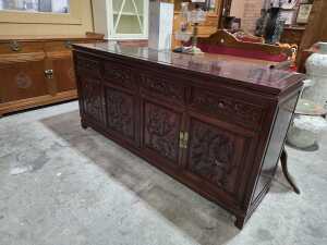 Chinese rosewood sideboard - 7