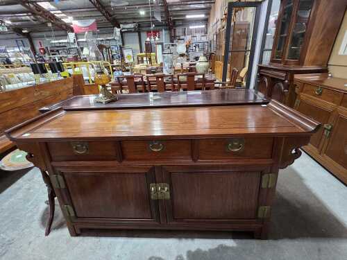 Chinese rosewood altar coffer cabinet