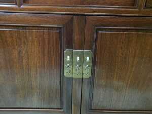 Chinese rosewood altar coffer cabinet - 3