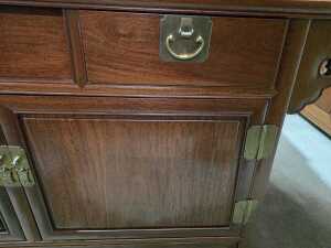 Chinese rosewood altar coffer cabinet - 4