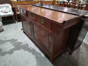 Chinese rosewood altar coffer cabinet - 5