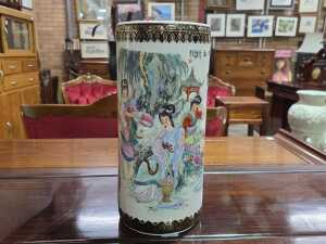 Chinese pottery umbrella holder