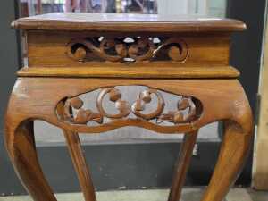 Carved timber pedestal - 2