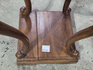 Carved timber pedestal - 5