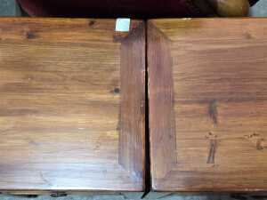 Pair of timber bedside tables - 3