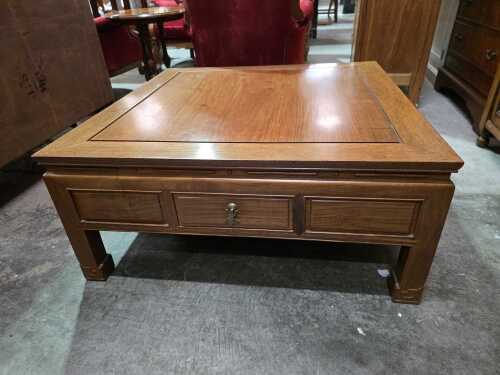 Chinese square coffee and side tables