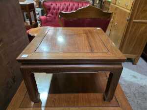 Chinese square coffee and side tables - 6