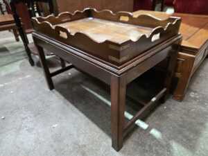 Timber coffee table with removable serving tray - 2