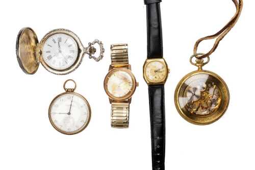 A collection of five vintage watches