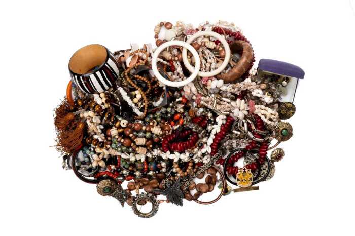A large collection of costume jewellery