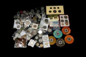 Assorted Australian decimal coins