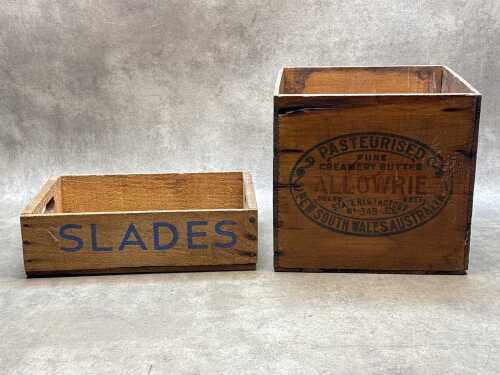 Two timber crates