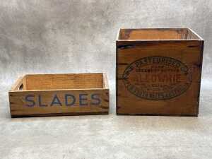 Two timber crates