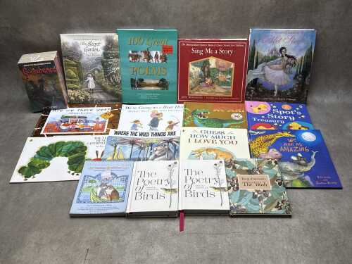 Poetry, children's and teenage books, including Goosebumps sealed set