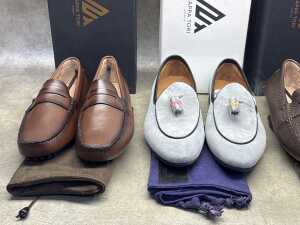 Four NEW pairs of Nappa Tori Australia leather men's shoes, size UK 12 - 3