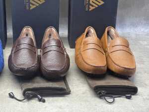 Four NEW pairs of Nappa Tori Australia leather men's shoes, size UK 12 - 2