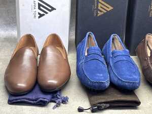 Four NEW pairs of Nappa Tori Australia leather men's shoes, size UK 12 - 3