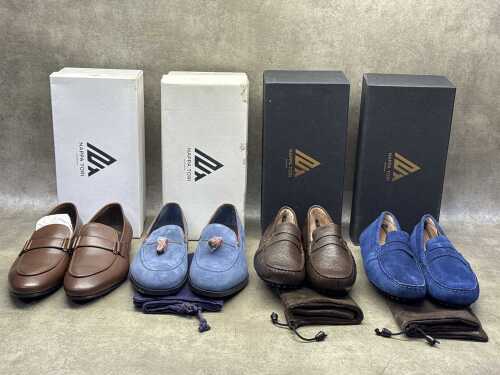 Four NEW pairs of Nappa Tori Australia leather men's shoes, size UK 12