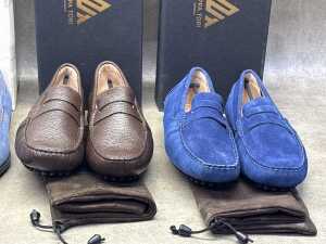 Four NEW pairs of Nappa Tori Australia leather men's shoes, size UK 12 - 2