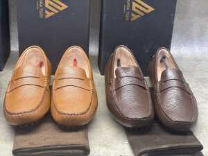 Four NEW pairs of Nappa Tori Australia leather men's shoes, size UK 10 - 2