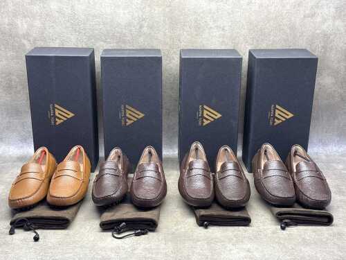 Four NEW pairs of Nappa Tori Australia leather men's shoes, size UK 7