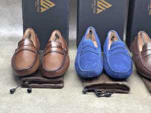 Four NEW pairs of Nappa Tori Australia leather men's shoes, size UK 8 - 3