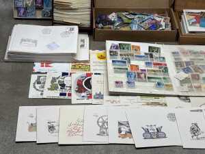 Bulk World stamps and First Day covers (1000s) - 2