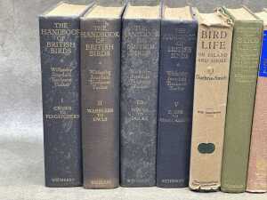Bird reference books including The Handbook of British Birds - 3