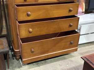 Antique Chest of Drawers, Tallboy - 3