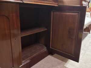 Antique mahogany chiffonier - 4