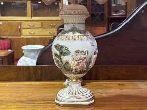 Italian Capodimonte ceramic lamp - 2