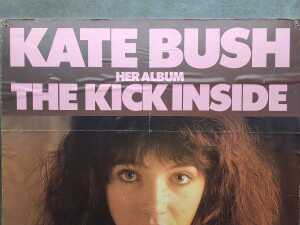 Kate Bush's 'The Kick Inside' album poster mounted on masonite - 2