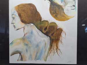 Y. Kiddle, (Double portrait) 2012, gouache painting on paper - 3