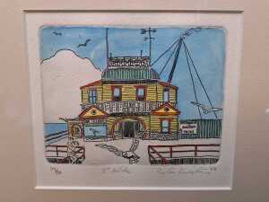 Peter Kingston (1943-2022), three coloured etchings on paper, 1988 - 4
