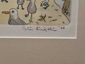 Peter Kingston (1943-2022), three coloured etchings on paper, 1988 - 7