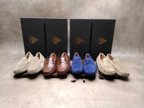 Four NEW pairs of Nappa Tori Australia leather men's shoes, size UK 6