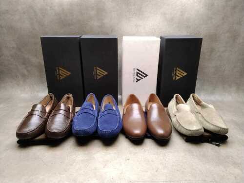 Four NEW pairs of Nappa Tori Australia leather men's shoes, size UK 11