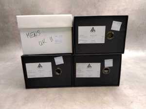 Four NEW pairs of Nappa Tori Australia leather men's shoes, size UK 11 - 6