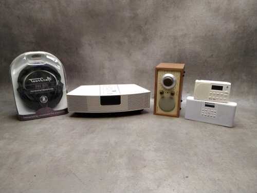 Radios and audio electronics, including Bose Wave Radio AWR1-4A
