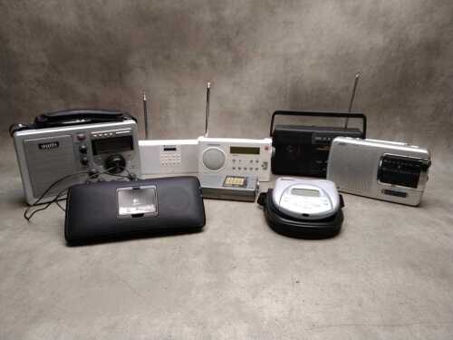 Assorted radios including portables
