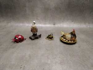 Novelty figural metal trinket boxes - 5