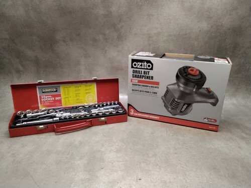 Ozito Drill Bit Sharpener and Supatool socket set