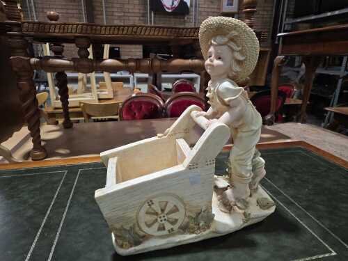 Decorative figural garden planter