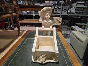 Decorative figural garden planter - 4