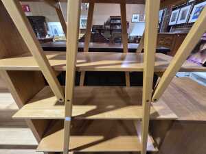 Teak six-shelf unit - 3